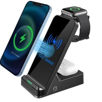 15W Fast 3-in-1 Wireless Charging Station Power Dock--H15
